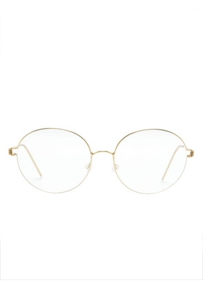 Lindberg Jenny round-frame glasses - Gold