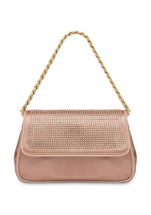 Alberta Ferretti rhinestone-embellished shoulder bag - Pink