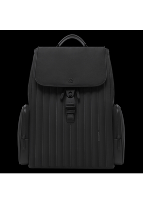 RIMOWA Never Still - Nylon Flap Backpack Large in Black - Canvas & Leather