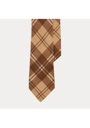 Plaid Linen Tie