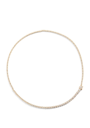 Sophie Bille Brahe Yellow Gold And Diamond Tennis Necklace