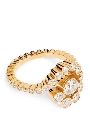 Sophie Bille Brahe Yellow Gold And Diamond Escargot Ring