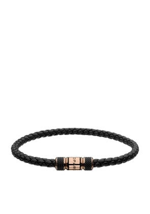 Chopard Leather And Rose Gold Classic Racing Bracelet