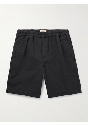 Folk - Assembly Straight-Leg Cotton-Blend Ripstop Shorts - Men - Black - 1