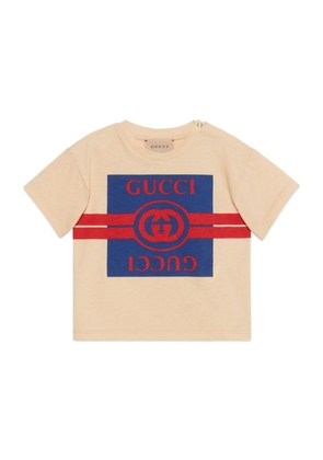 Gucci Kids Cotton Interlocking G T-Shirt (0-36 Months)