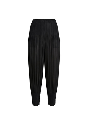 Pleats Please Issey Miyake Fluffy Basics Tapered Trousers