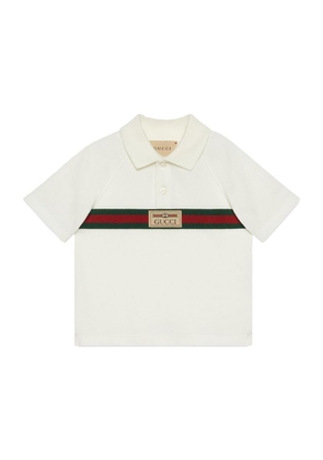 Gucci Kids Web Stripe Polo Shirt (3-36 Months)