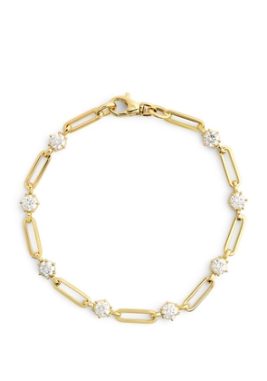 Jade Trau Yellow Gold And Diamond Phoebe Bracelet