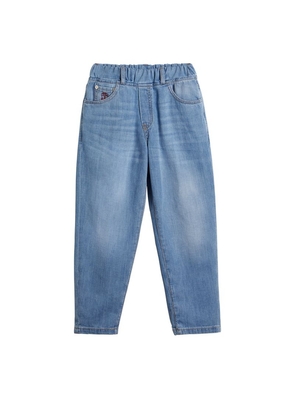 Brunello Cucinelli Kids Elasticated-Waist Jeans (4-12 Years)