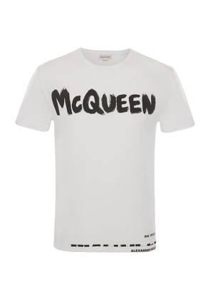 Alexander Mcqueen Graffiti Logo T-Shirt