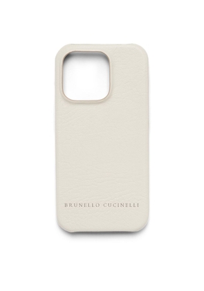 Brunello Cucinelli Leather Iphone 14 Pro Max Case
