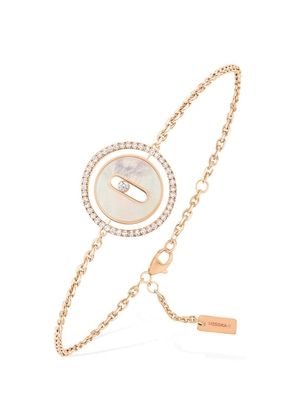 Messika Rose Gold, Diamond And Mother-Of-Pearl Lucky Move Bracelet