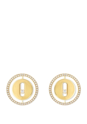 Messika Yellow Gold And Diamond Lucky Move Earrings