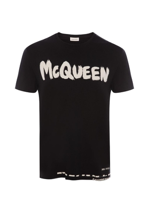 Alexander Mcqueen Graffiti Logo T-Shirt