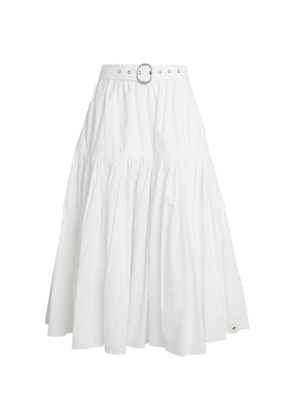Jil Sander Cotton Pleated Skirt