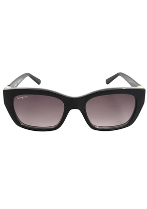 Salvatore Ferragamo Grey Square Ladies Sunglasses SF1012S 001 53
