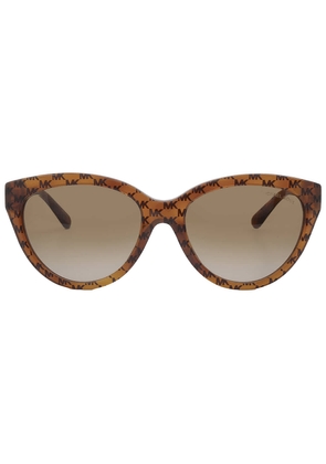 Michael Kors Makena Brown Gradient Cat Eye Ladies Sunglasses MK2158 34453B 55