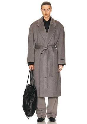 Fear of God Eternal Overcoat Jacket in Grey Heather - Grey. Size 50 (also in 54).