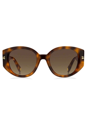 Marc Jacobs Brown Oval Ladies Sunglasses MJ 1052/S 005L/HA 51
