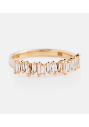 Suzanne Kalan Fireworks 18kt gold ring with diamonds