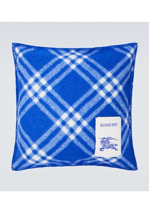 Burberry Checked wool cushion