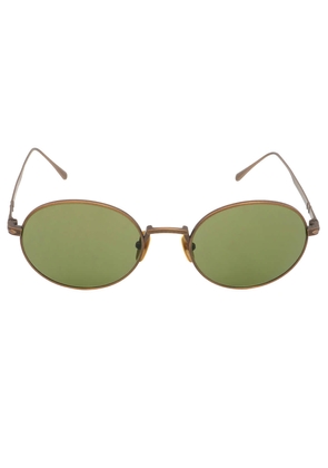 Persol Green Oval Titanium Unisex Sunglasses PO5001ST 80034E 51
