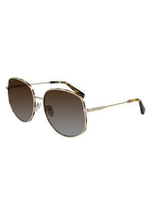Salvatore Ferragamo Brown Gradient Oval Ladies Sunglasses SF277S 741 61