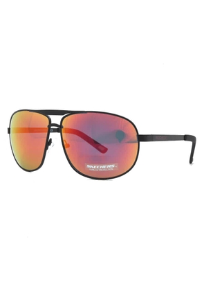Skechers Bordeaux Mirror Pilot Mens Sunglasses SE6077 02U 65