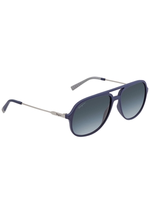 Salvatore Ferragamo Blue Gradient Navigator Mens Sunglasses SF999S 414 60