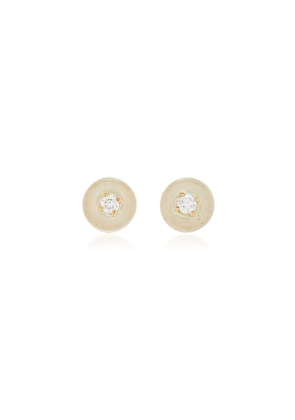 Fernando Jorge - Orbit Small 18K Yellow Gold Diamond; Aquamarine Earrings - Blue - OS - Moda Operandi - Gifts For Her