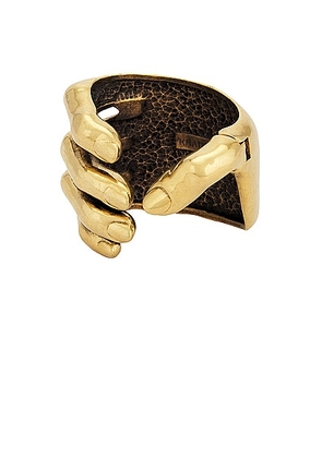 KHAITE Hand Bracelet in Antique Gold - Metallic Gold. Size all.