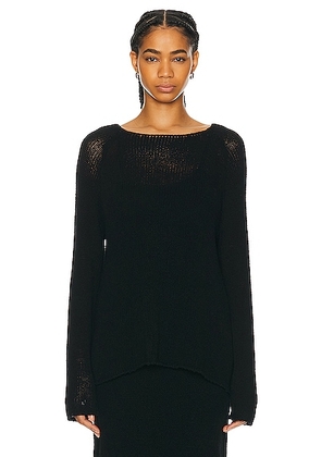 The Row Fausto Top in BLACK - Black. Size XS (also in M).