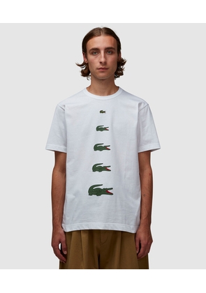 X Lacoste repeat vertical t-shirt