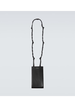 Jil Sander Tangle leather phone pouch