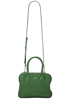 Ferragamo Star One Handle Bag in Forest Green - Dark Green. Size all.