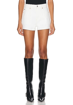 Alexander Wang Shorty High Rise Short in Vintage White - White. Size 24 (also in 25, 27, 28, 29, 30, 31).