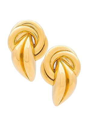 AUREUM Genevieve Earrings in Gold - Metallic Gold. Size all.