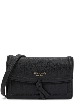 Kate Spade New York Knott Grained Leather Cross-body bag - Black
