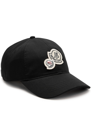 Moncler Logo Cotton cap - Black