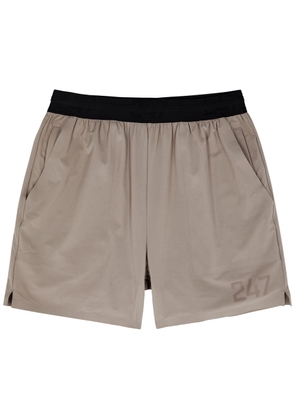 Represent 247 Printed Stretch-nylon Shorts - Grey - L