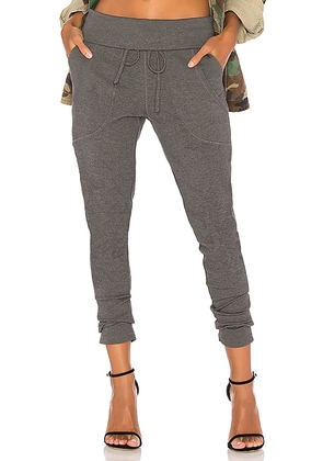 Bobi Luxe Lounge Jogger in Grey. Size M, S, XS.