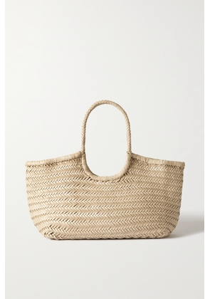 Dragon Diffusion - Nantucket Large Woven Leather Tote - Cream - One size
