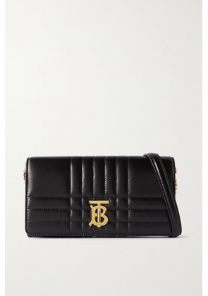 Burberry - Mini Quilted Leather Shoulder Bag - Black - One size