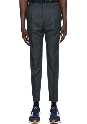 PS by Paul Smith Navy Check Trousers