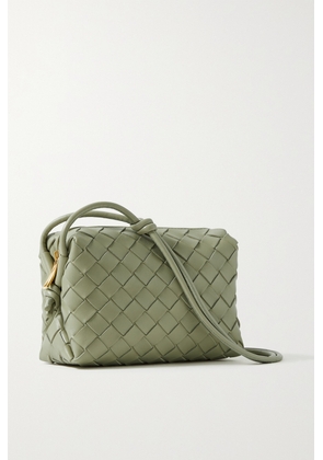 Bottega Veneta - Loop Mini Intrecciato Leather Shoulder Bag - Green - One size