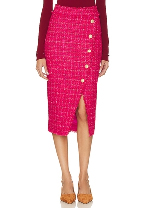 Generation Love Canella Tweed Skirt in Fuchsia. Size 4.