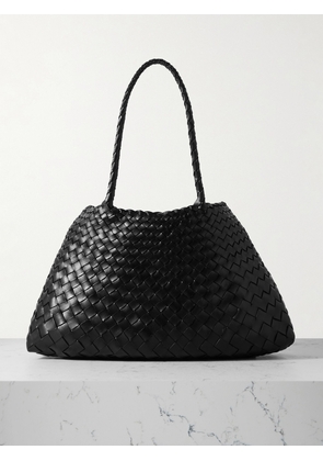 Dragon Diffusion - Santa Croce Big Woven Leather Tote - Black - One size