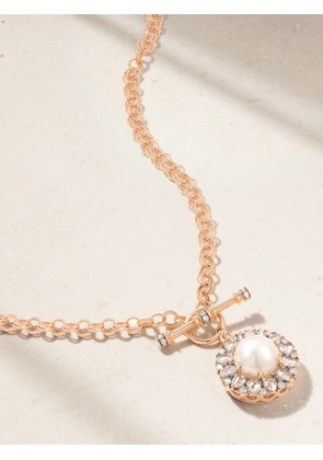 Selim Mouzannar - Beirut Rosace 18-karat Rose Gold, Diamond And Pearl Necklace - One size