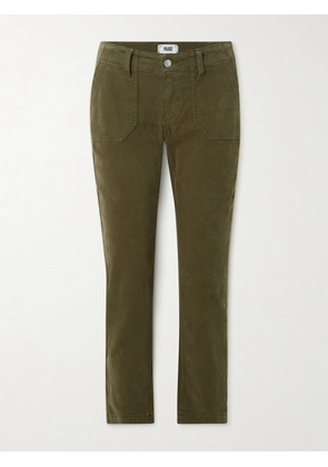 PAIGE - Mayslie Mid-rise Straight-leg Jeans - Green - 23,24,25,26,27,28,29,30,31,32