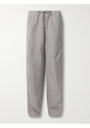 The Row - Jugi Silk Wide-leg Pants - Gray - x small,small,medium,large,x large